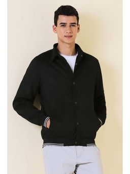 Allen Solly - Men Black Solid Full Sleeves Jacket