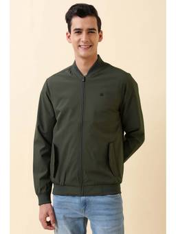 Allen Solly - Men Green Solid Full Sleeves Jacket
