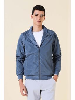 Allen Solly - Men Blue Solid Full Sleeves Jacket