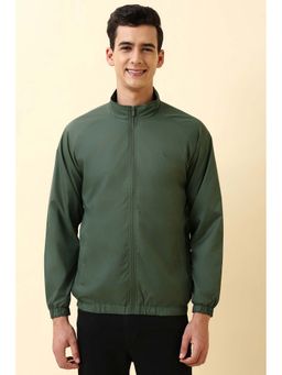 Allen Solly - Men Green Solid Full Sleeves Jacket