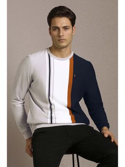 Louis Philippe - Men Multi-Color Colorblock Sweatshirt