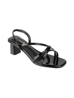 Catwalk - Court Black Synthetic Sandal Heels