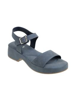 Catwalk - Court Navy Blue Synthetic Sandal Heels