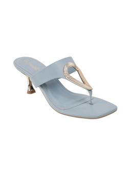 Catwalk - Court Blue Polyurethane Sandal Heels