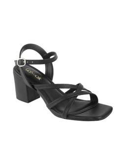 Catwalk - Court Black Lace Sandal Heels