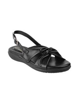 Catwalk - Court Black Polyurethane Sandals