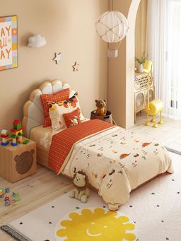 MYTRIDENT - Juniors Printed Cotton Bedsheet with Pillow Cover - Burrow Bros