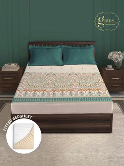 MYTRIDENT - Gates Around The Globe King Fitted Bedsheet with 2 Pillow Covers - Arqadia