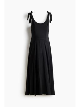 H&M - Women Black Mama Tie-Strap Nursing Dress