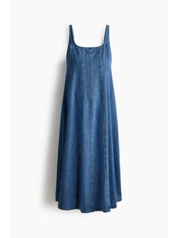 H&M - Women Blue Mama Denim Midi Dress