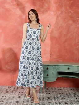 Kibo - Printed A-Line Maxi Dress
