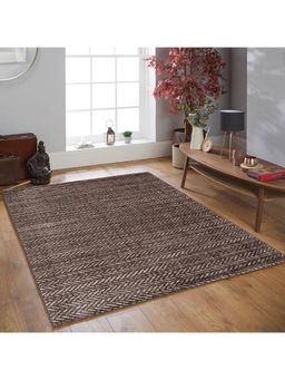 OBSESSIONS - Machine Made Anti-Static Polypropylene Bedside Runner, Brown