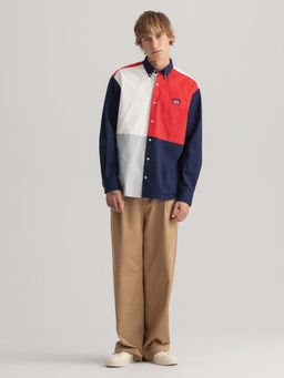 GANT - Men Multi-color Colourblocked Regular Fit Shirt