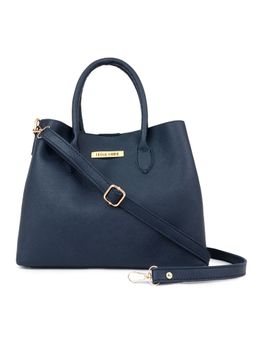 Legal Bribe - Stylish Solid Handbag Bag Blue