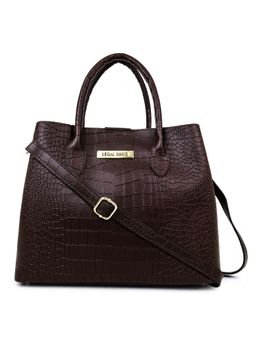 Legal Bribe - Stylish Crock Handbag Bag Brown