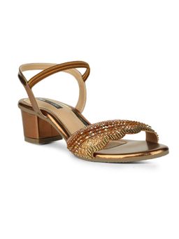 Bata - Women Gold Sandal Heels