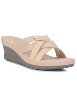 Bata - Women Beige Wedge Sandals