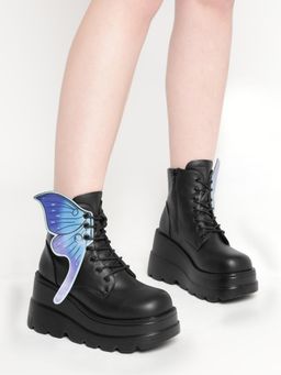 Truffle Collection - Black Solid Boots