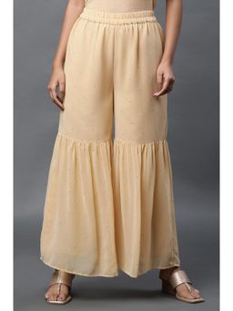 Elleven - Gold Polka Dots Printed Mid Waist Sharara