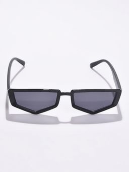Haute Sauce - Women Grey Lens Black Hexagon Sunglasses (55)