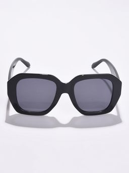 Haute Sauce - Women Grey Lens Black Wrap Sunglasses (60)
