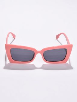 Haute Sauce - Women Grey Lens Peach Cat Eye Sunglasses (51)