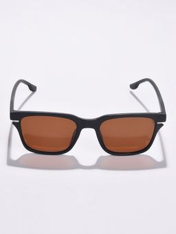 Haute Sauce - Women Brown Lens Black Wayfarer Sunglasses (55)