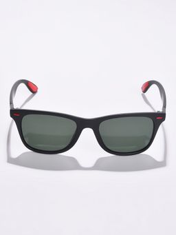 Haute Sauce - Women Grey Lens Black Wayfarer Sunglasses (55)