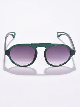 Haute Sauce - Women Purple Lens Green Aviator Sunglasses (51)