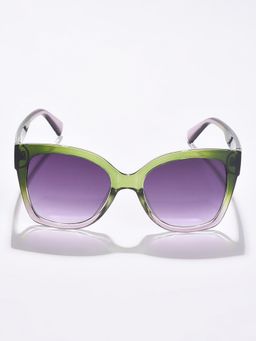 Haute Sauce - Women Purple Lens Green Butterfly Sunglasses (55)
