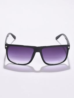 Haute Sauce - Women Purple Lens Black Wayfarer Sunglasses (60)