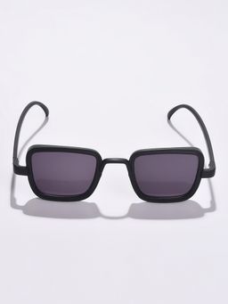 Haute Sauce - Women Grey Lens Black Square Sunglasses (51)