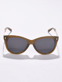 Haute Sauce - Women Grey Lens Brown Wayfarer Sunglasses (60)