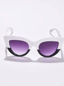 Haute Sauce - Women Purple Lens Multi-Color Cat Eye Sunglasses (70)