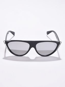 Haute Sauce - Women Grey Lens Black Cat Eye Sunglasses (51)