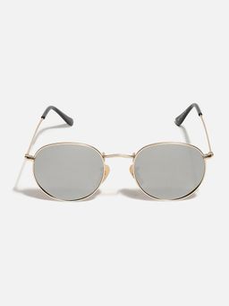 Haute Sauce - Women Grey Lens Gold Round Sunglasses (45)