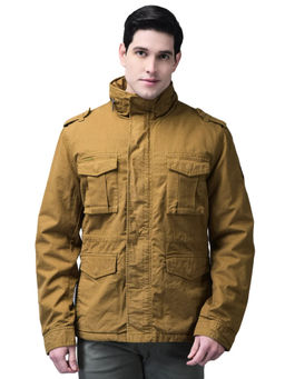 WOODLAND - Men Brown Bomber Jacket