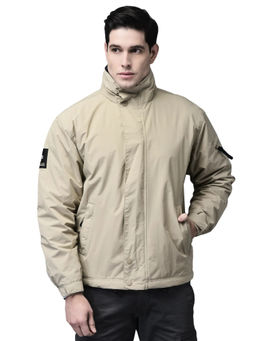 WOODLAND - Men Beige Bomber Jacket