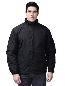 WOODLAND - Men Black Bomber Jacket