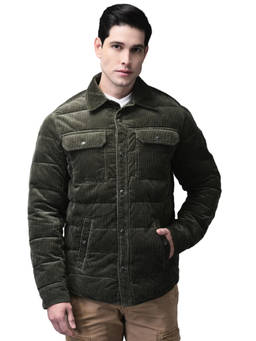 WOODLAND - Men Olive Solid Puffer Jacket