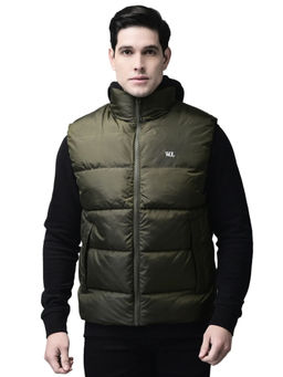 WOODLAND - Men Green Solid Puffer Jacket
