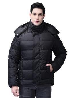 WOODLAND - Men Black Solid Puffer Jacket