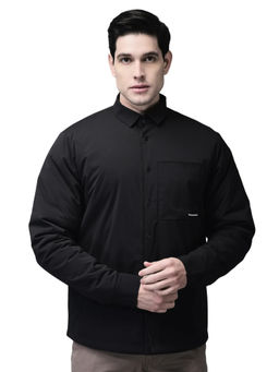 WOODLAND - Men Black Solid Jacket-Black