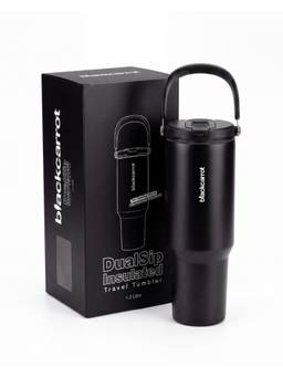 BlackCarrot - Dualsip Double Wall Insulated Stainless Steel Tumbler - 1.2 Litres