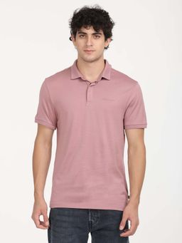 Levi's - Men Pink Solid Slim Fit Polo T-Shirt