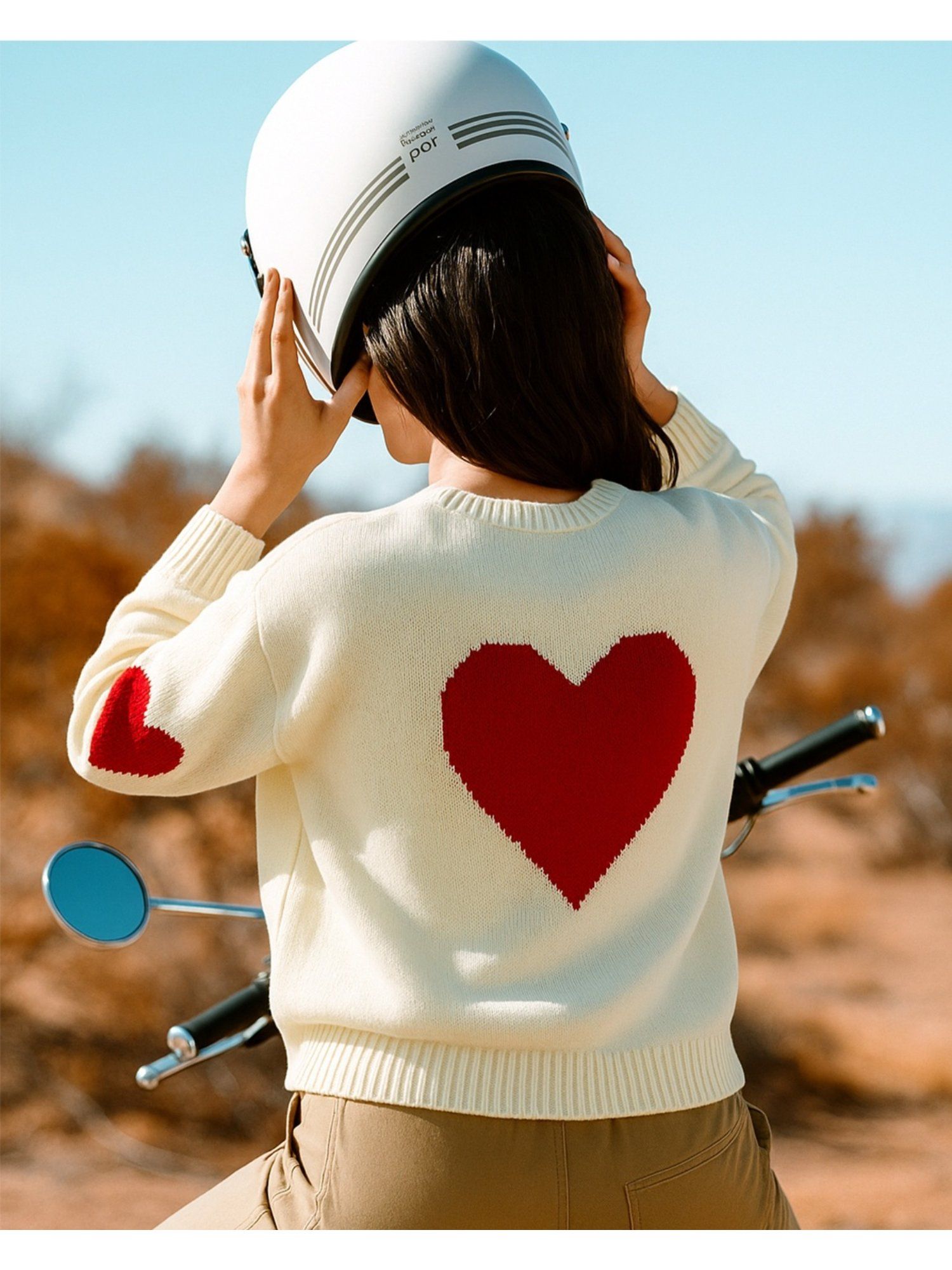 bewakoof Women Off White Oversized Sweater-picture-14