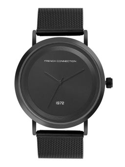French Connection - Crizel Black Round Analog Watch for Men - FCN00043G (Medium)