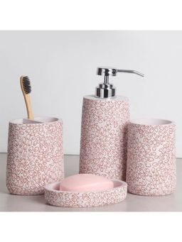 OBSESSIONS - Polyresin 4Pc Bathset, Pink