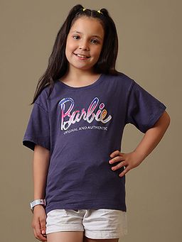 Kidsville - Official Barbie Original And Authentic Graphic Relaxed T-shirt-Purple