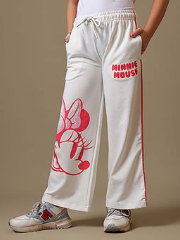 Kidsville - Official Minnie Mouse Girls Trousers-White